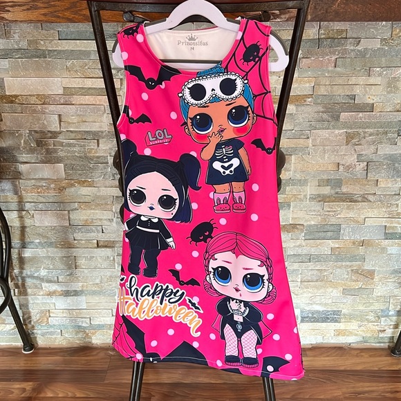 Other - Girls adorable LOL print Halloween dress